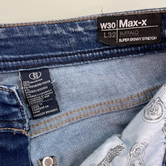 Buffalo David Bitton Max-x Super Skinny Stretch Men’s JEANS - Picture 9 of 11